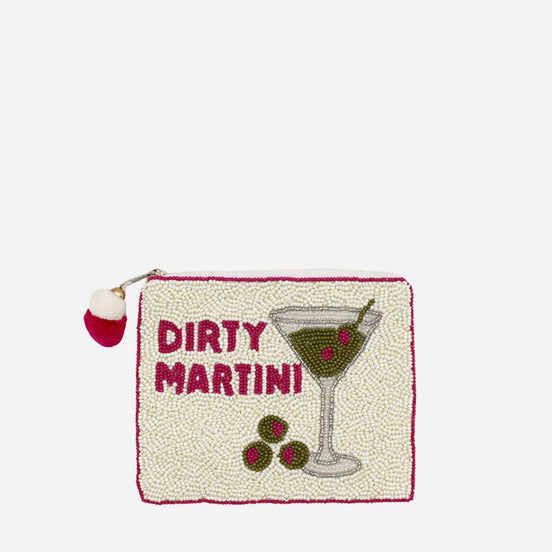 Dirty Martini Beaded Coin Pouch