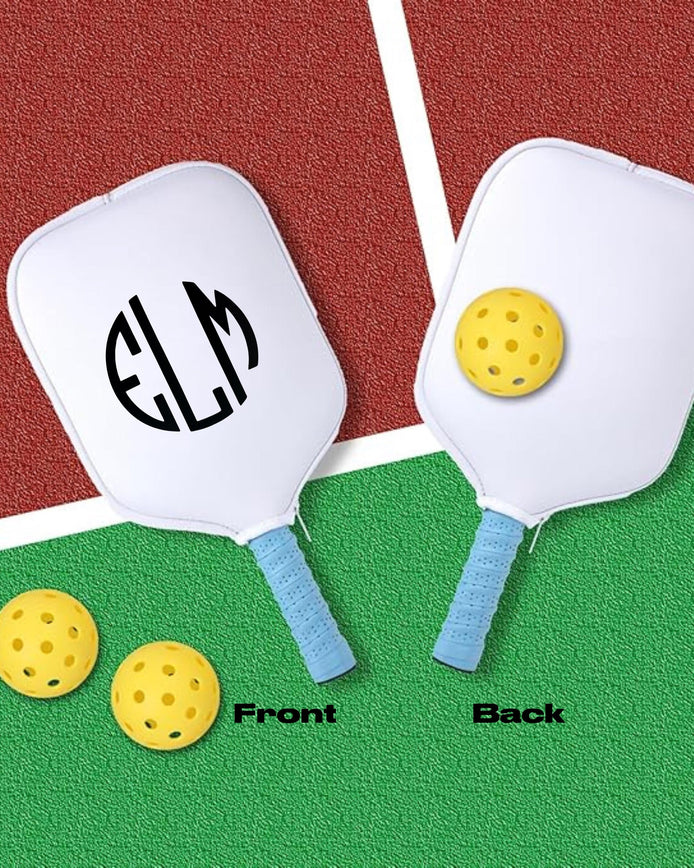 Monogrammed Pickleball Paddle Cover