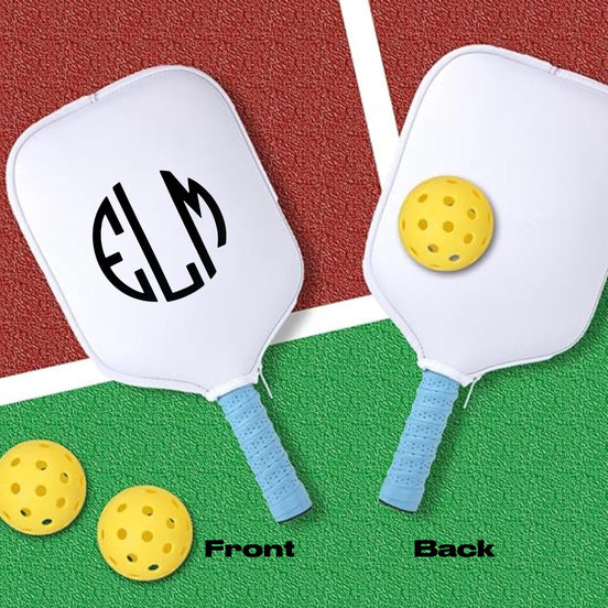 Monogrammed Pickleball Paddle Cover