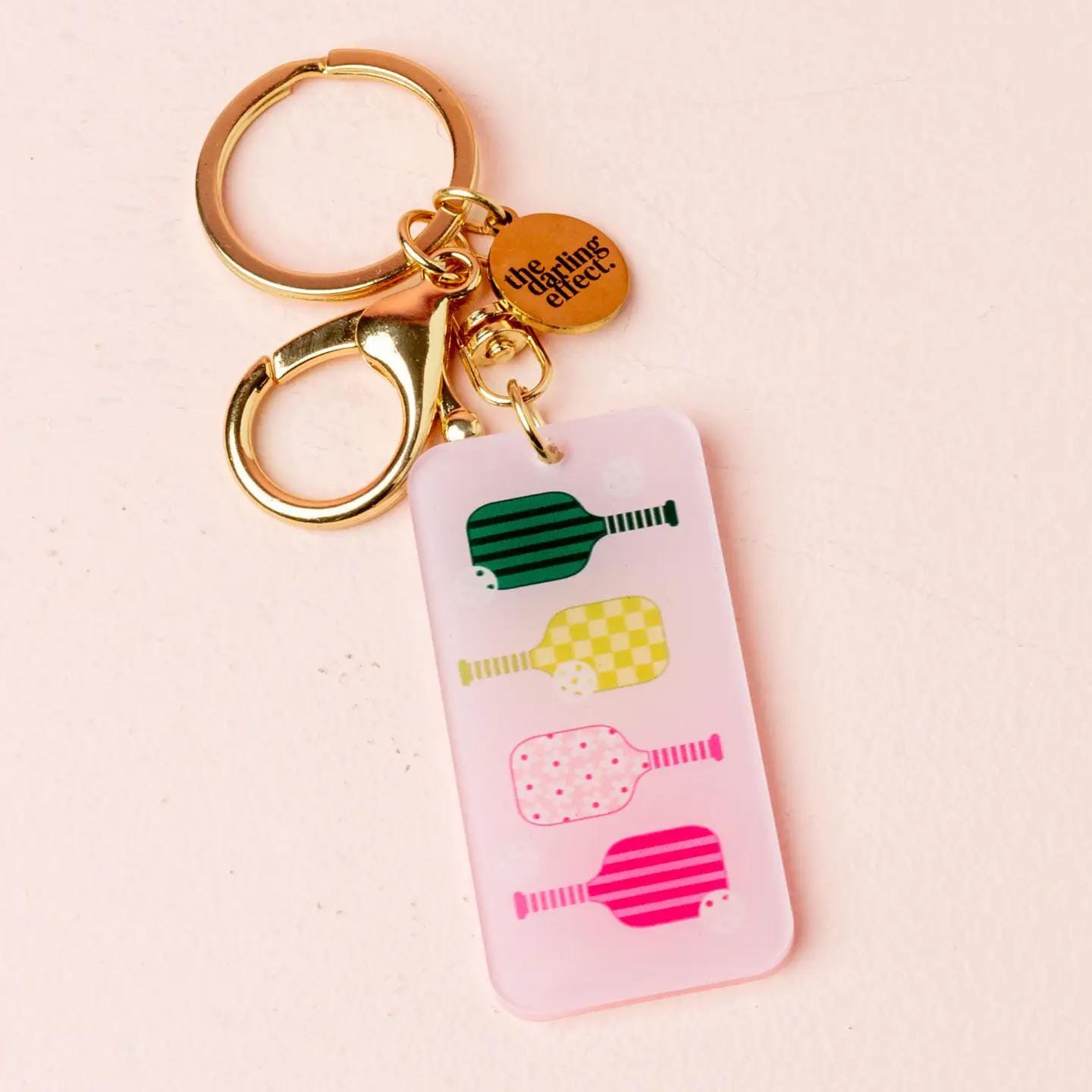Acrylic Keychain-Pickleball Paddles