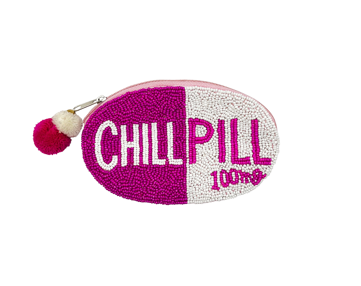 CHILL PILL 100mg BEADED COIN POUCH