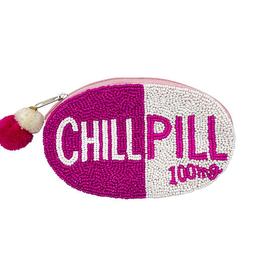 CHILL PILL 100mg BEADED COIN POUCH