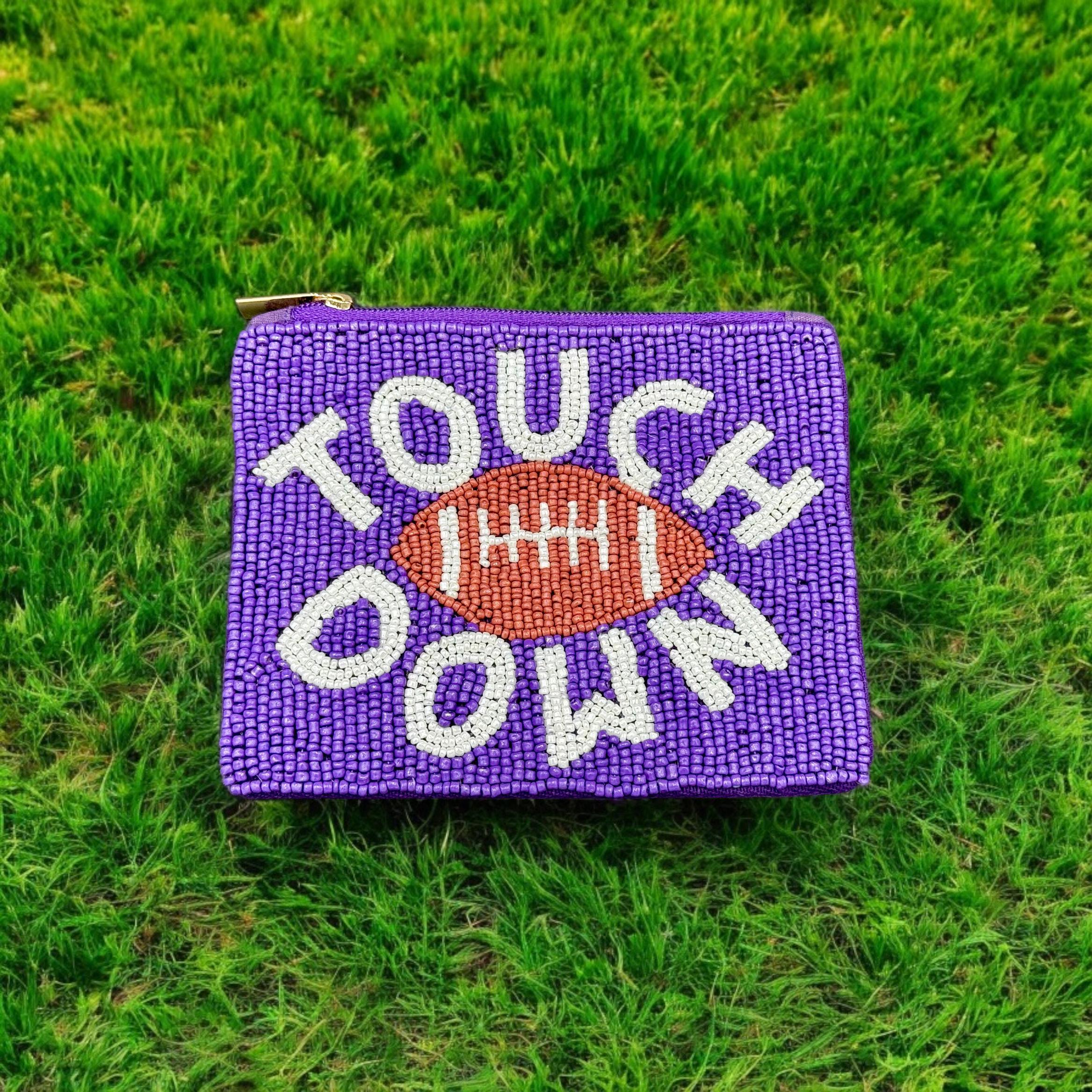 Touchdown Beaded Coin Purse