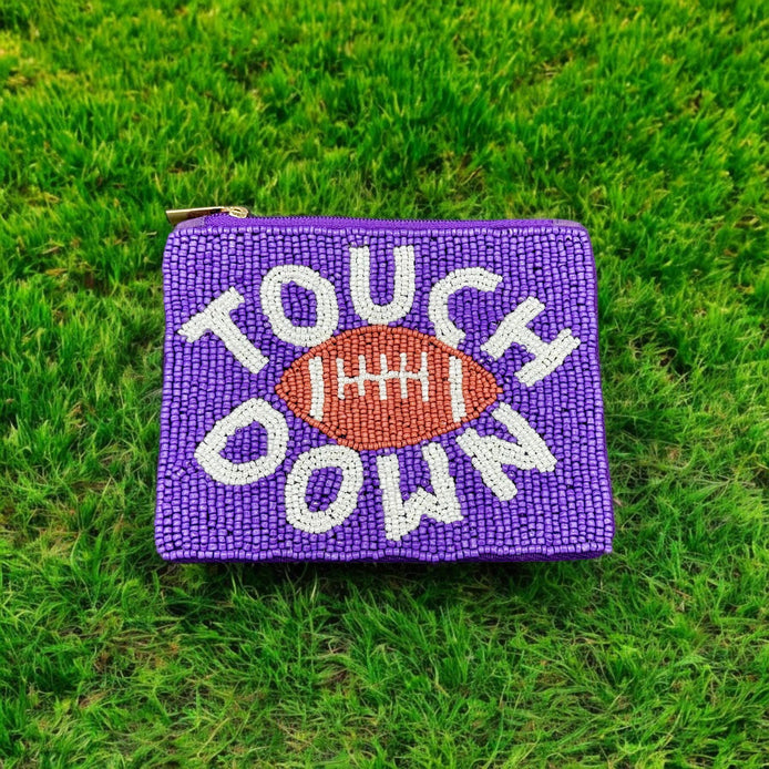 Touchdown Beaded Coin Purse