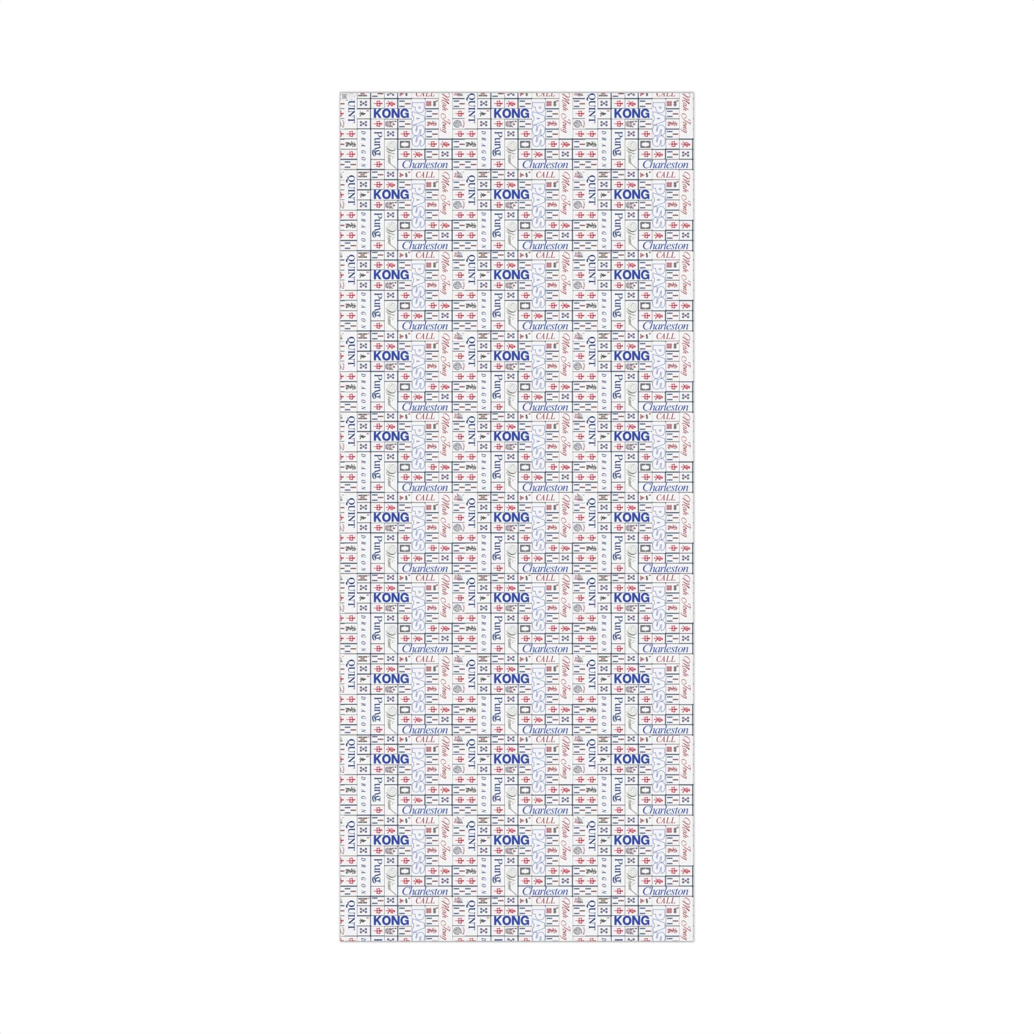 Mahjong Tile Pattern Gift Wrap Paper — Charleston, Kong & Pass Design