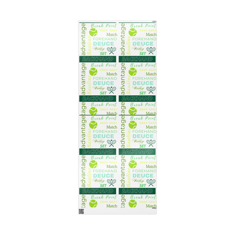 Tennis-Themed Wrapping Paper