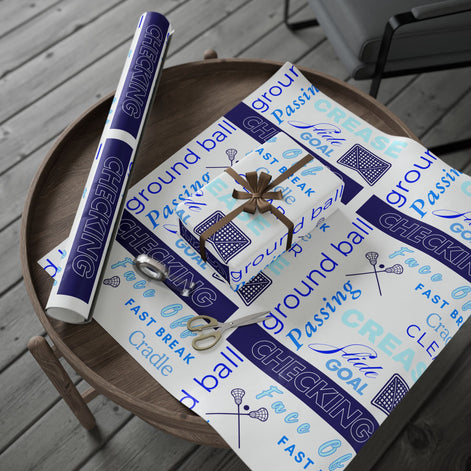 Lacrosse-Themed Wrapping Paper