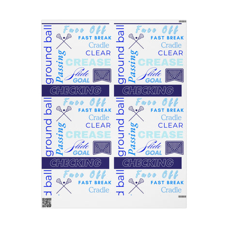 Lacrosse-Themed Wrapping Paper