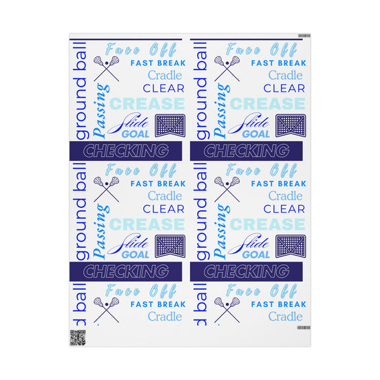 Lacrosse-Themed Wrapping Paper