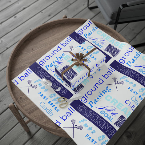 Lacrosse-Themed Wrapping Paper