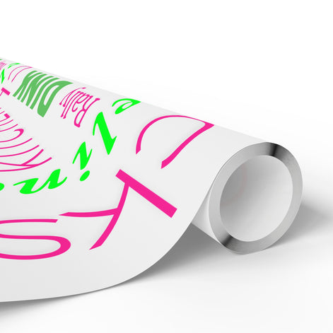 Pickled Pink Wrapping Paper, Pickleball-Themed