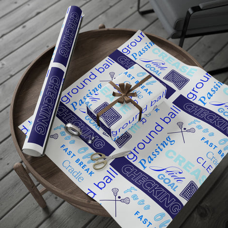 Lacrosse-Themed Wrapping Paper