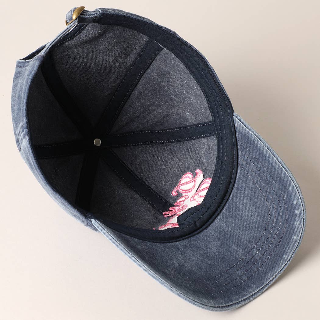 Day Drinkin' Text Embroidered Baseball Cap