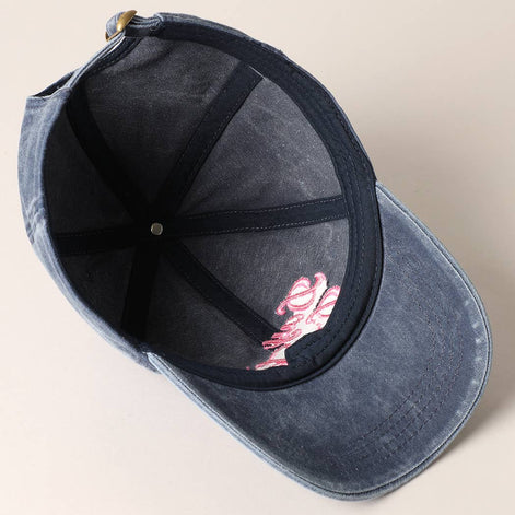 Day Drinkin' Text Embroidered Baseball Cap