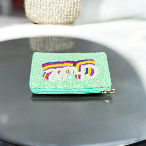 Chill Beaded Coin Purse