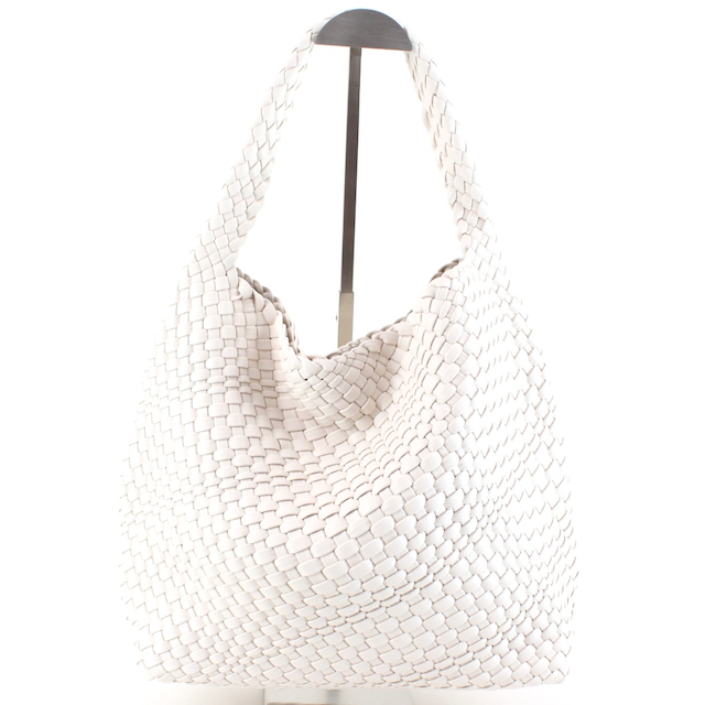 P23067 Woven Hobo Bag w/Cosmetic Pouch