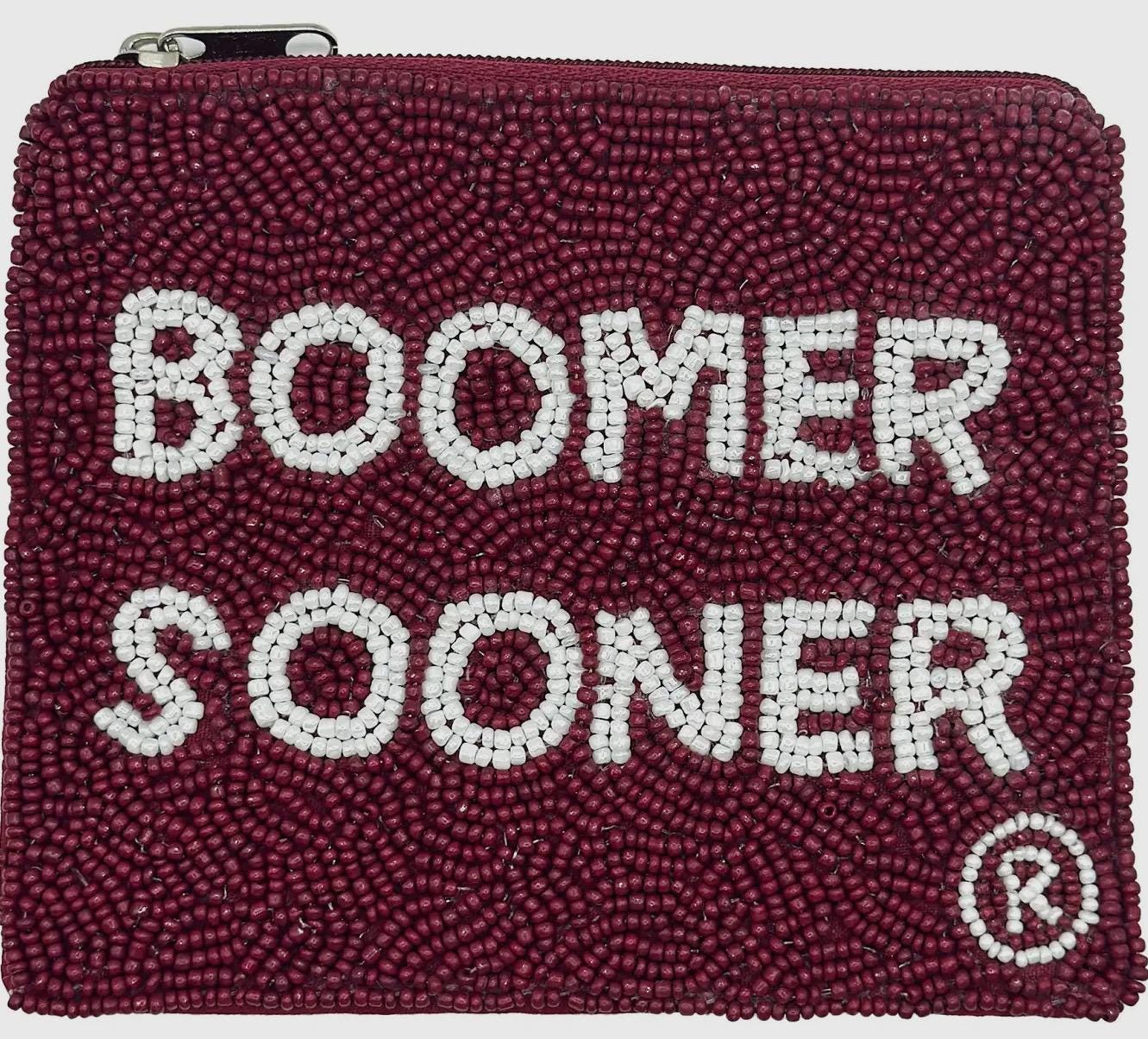 University of Oklahoma, OK Officially Licensed Beaded Coin Pouch