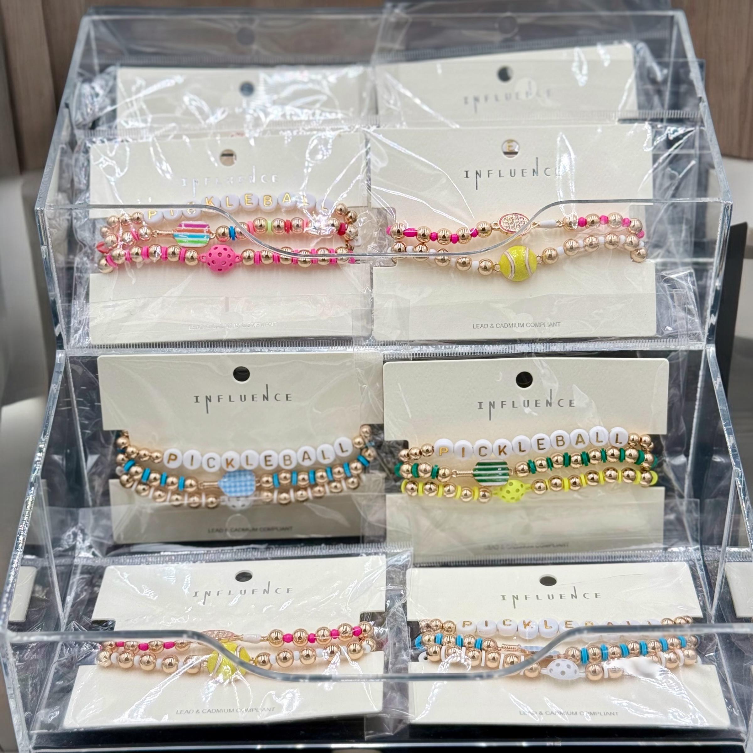 Sports Shaped Stretch Bracelet Set