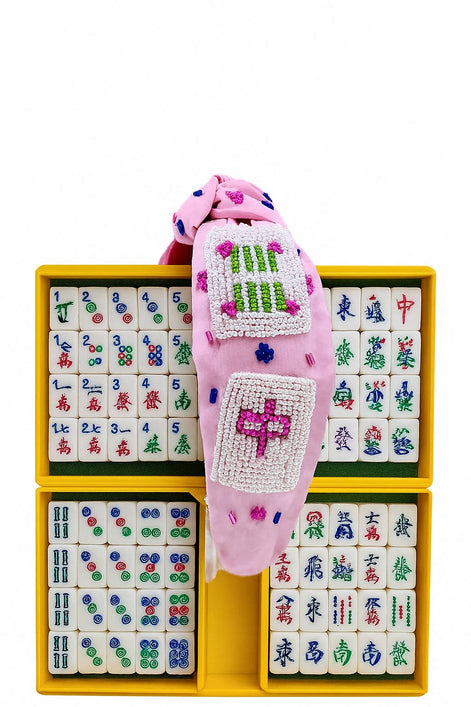 Mahjong Beaded and Sequined Headband