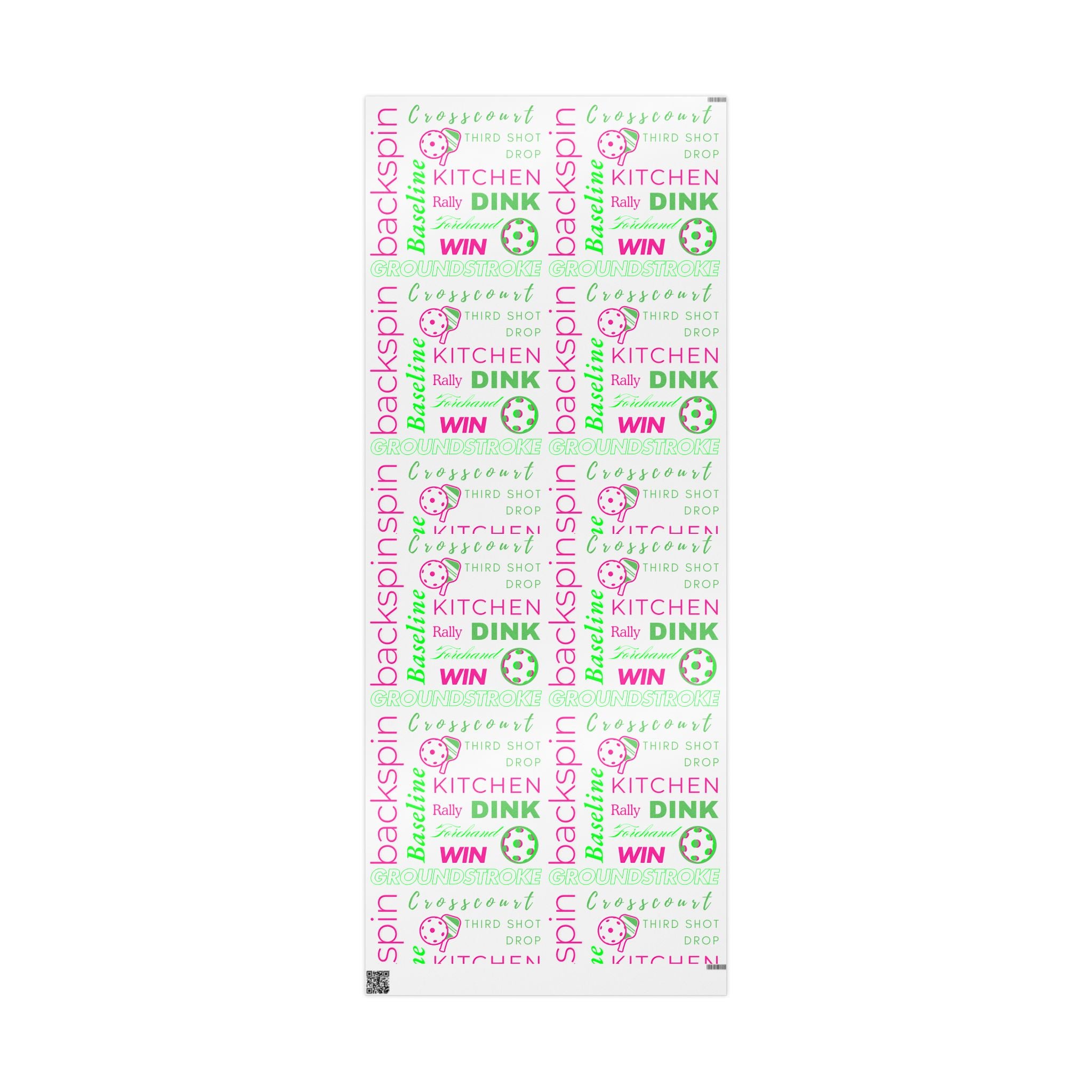 Pickled Pink Wrapping Paper, Pickleball-Themed