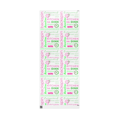 Pickled Pink Wrapping Paper, Pickleball-Themed