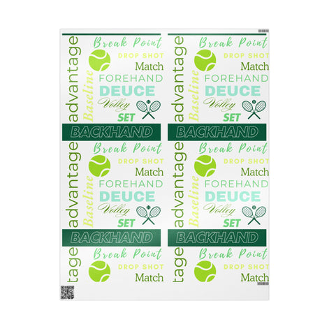 Tennis-Themed Wrapping Paper