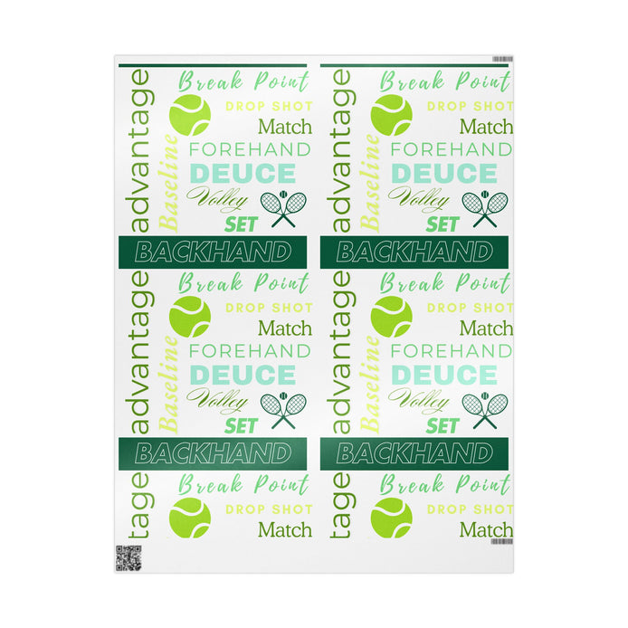 Tennis-Themed Wrapping Paper