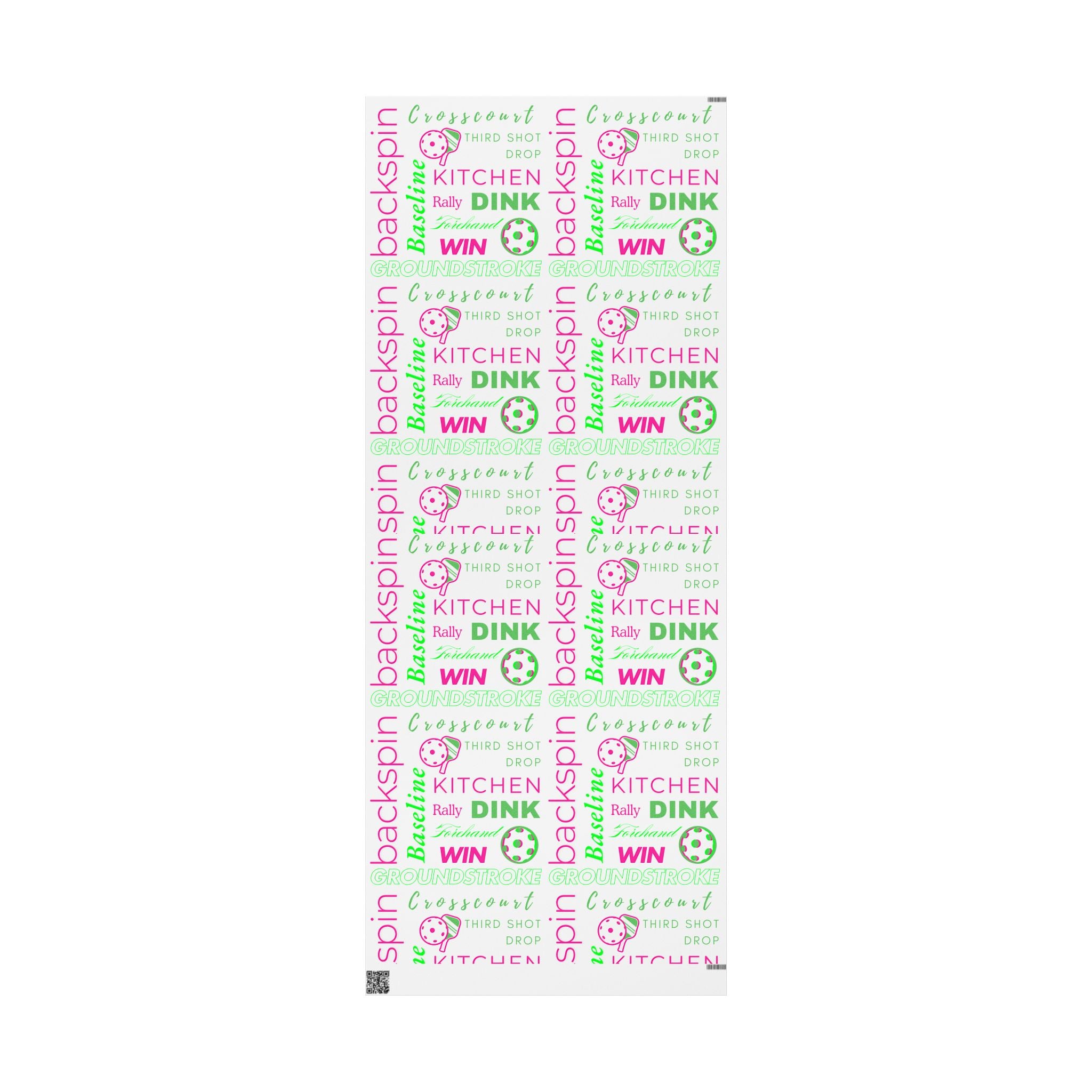 Pickled Pink Wrapping Paper, Pickleball-Themed