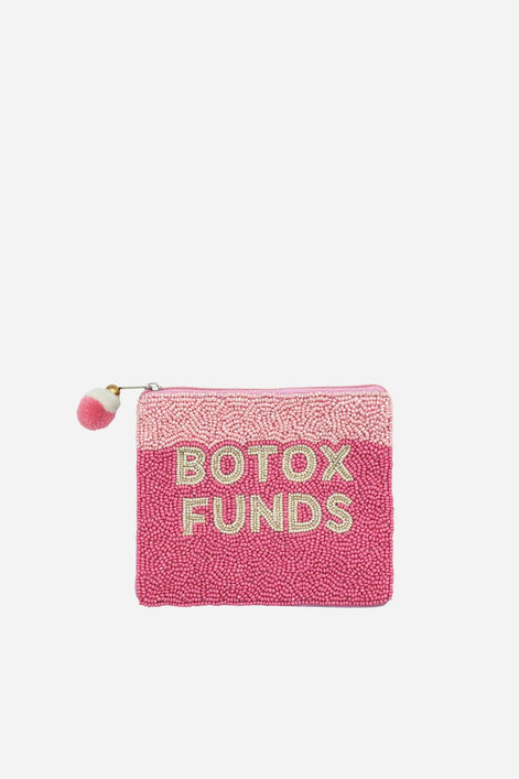 Botox Funds Beaded Coin Pouch