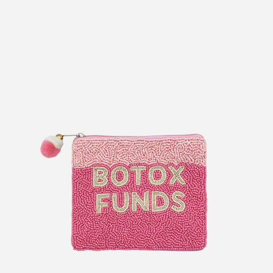 Botox Funds Beaded Coin Pouch