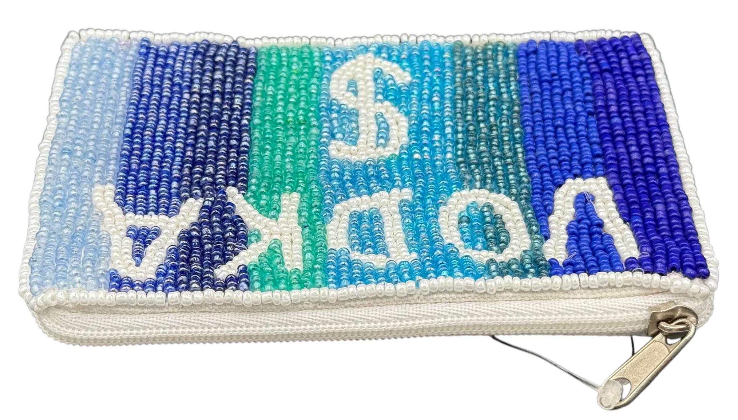 Vodka Money Beaded Coin Pouch