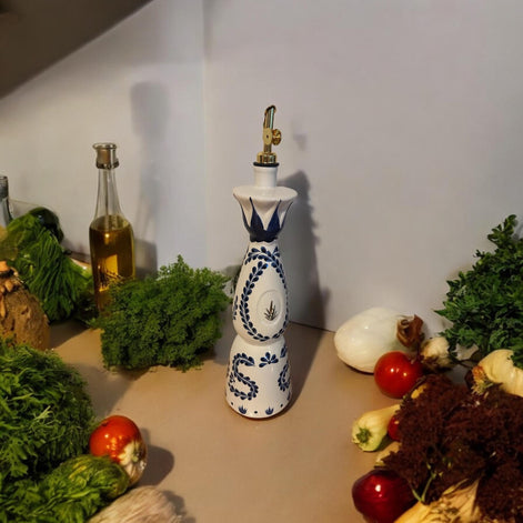 Handpainted Class Azul 750ml Olive Oil Dispenser