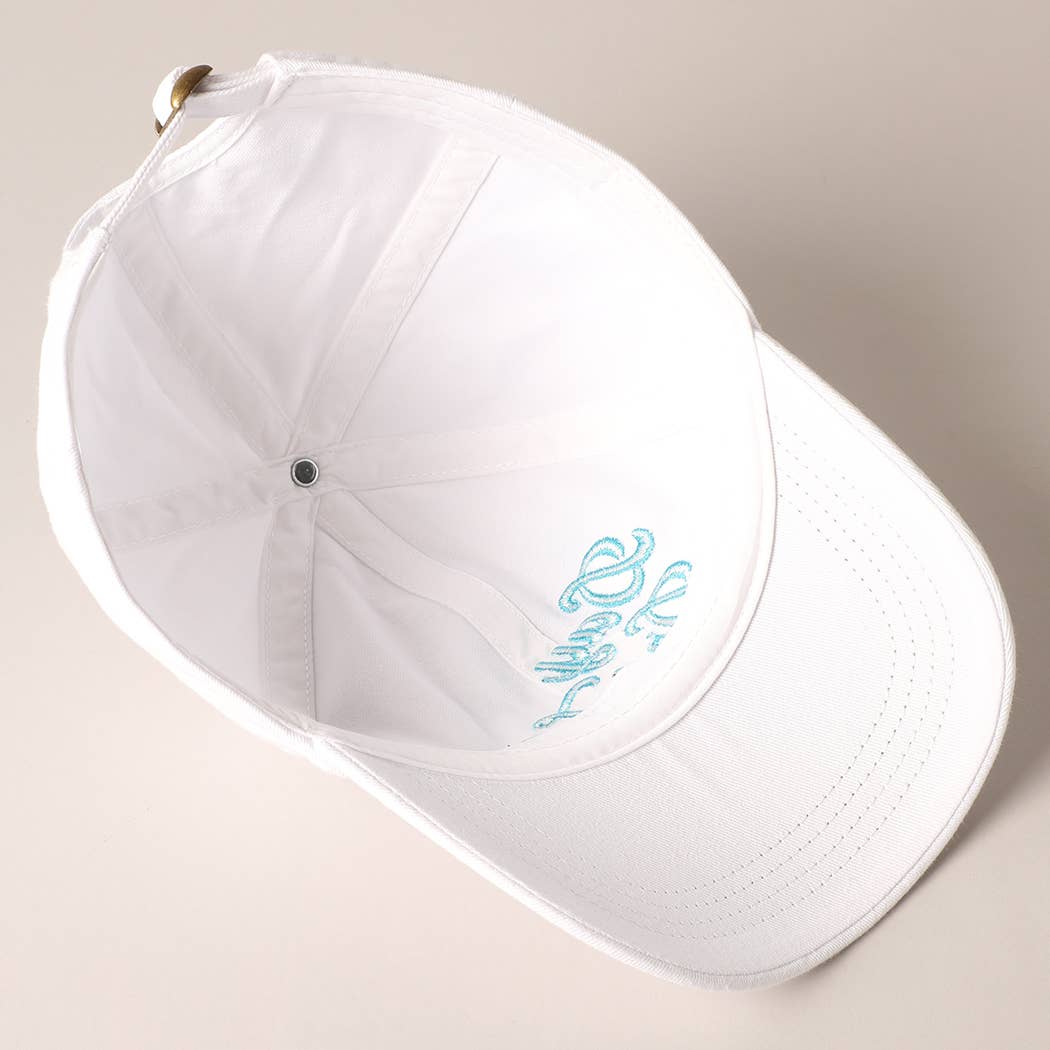 Day Drinkin' Text Embroidered Baseball Cap