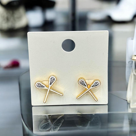 Signature Enamel Stud Earrings