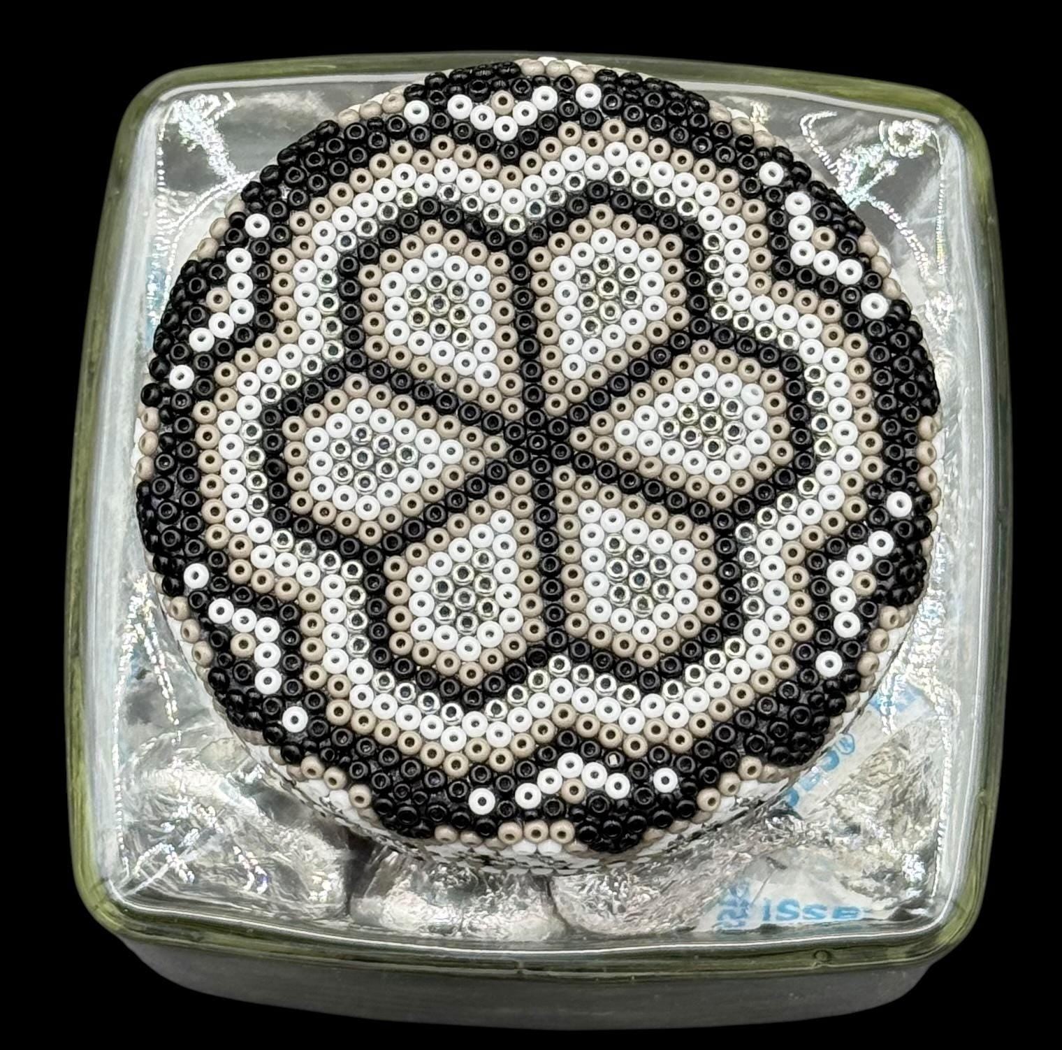 Handmade Beaded Glass Jars/Candles