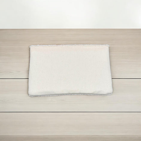 Red and Navy Beaded Clutch Crossbody