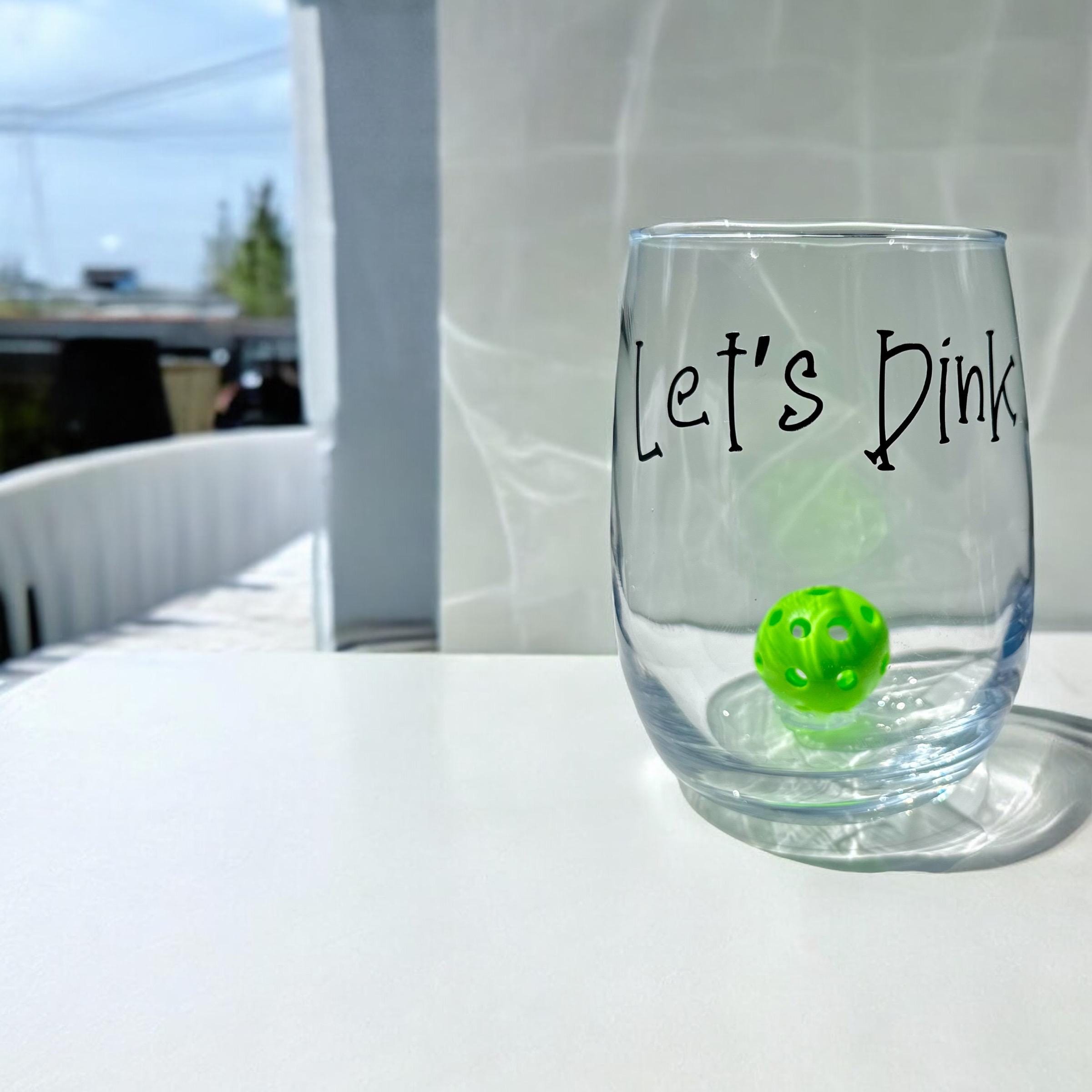 Pickleball Wine Glass - Stemless
