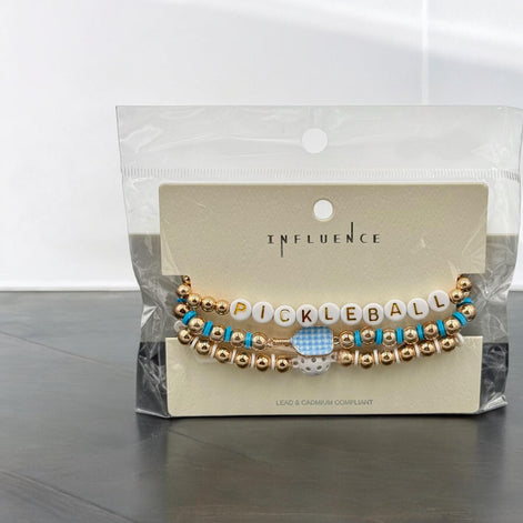 Sports Shaped Stretch Bracelet Set