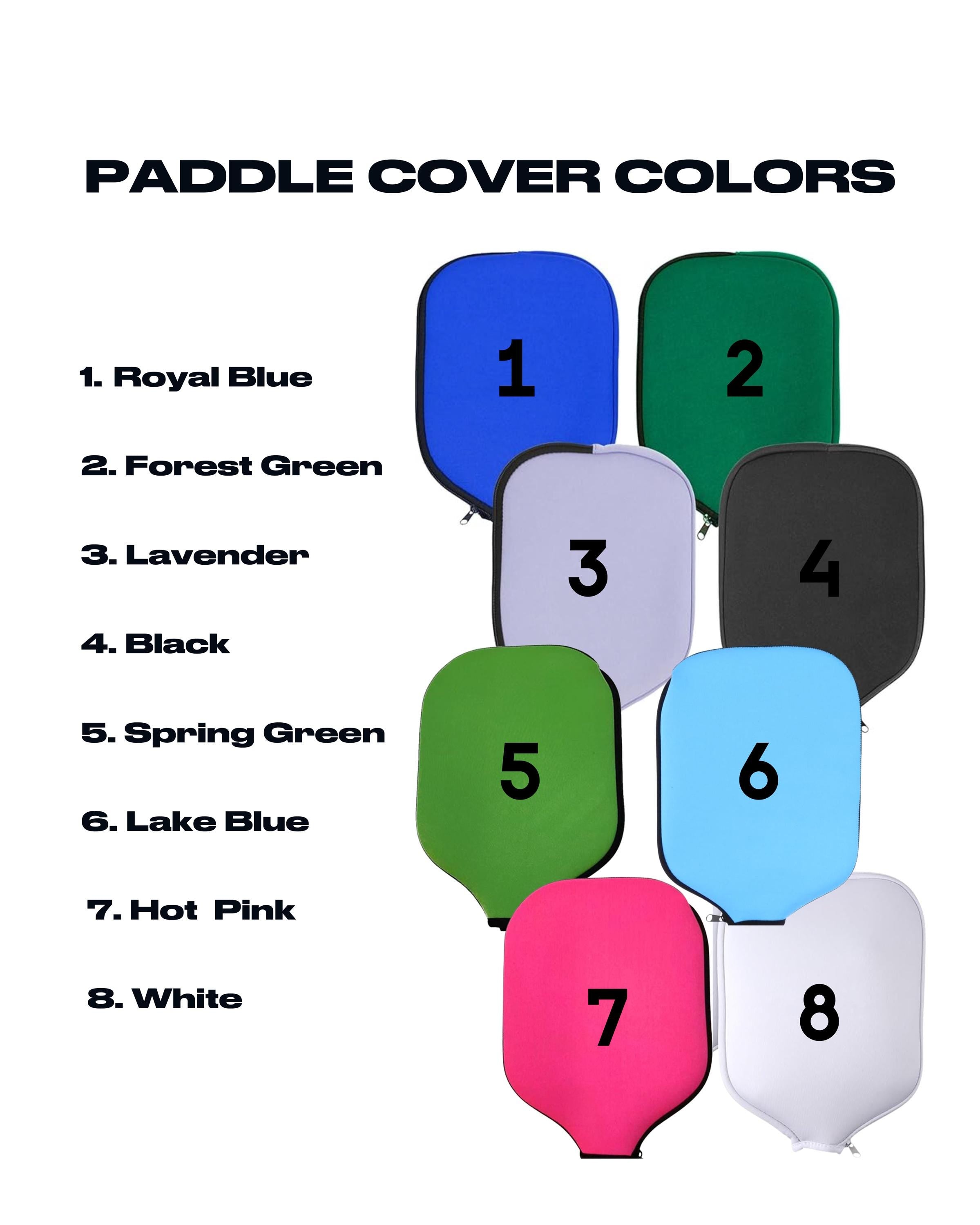 Monogrammed Pickleball Paddle Cover
