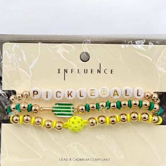 Sports Shaped Stretch Bracelet Set