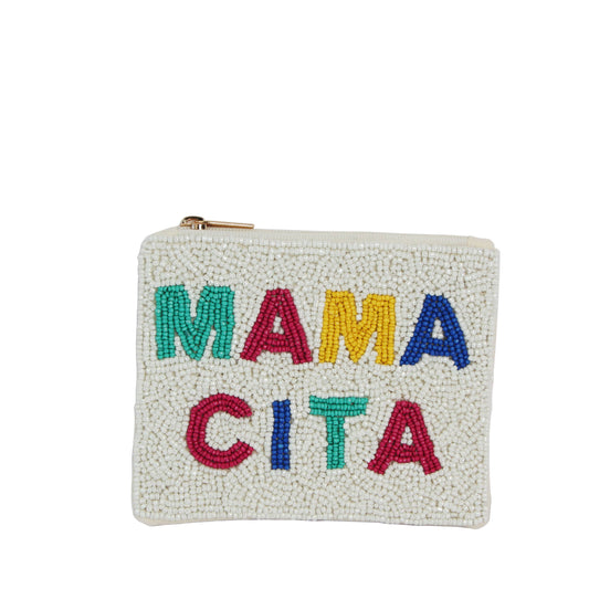 Ladies Fully Beaded MAMACITA THEME Coin Purse