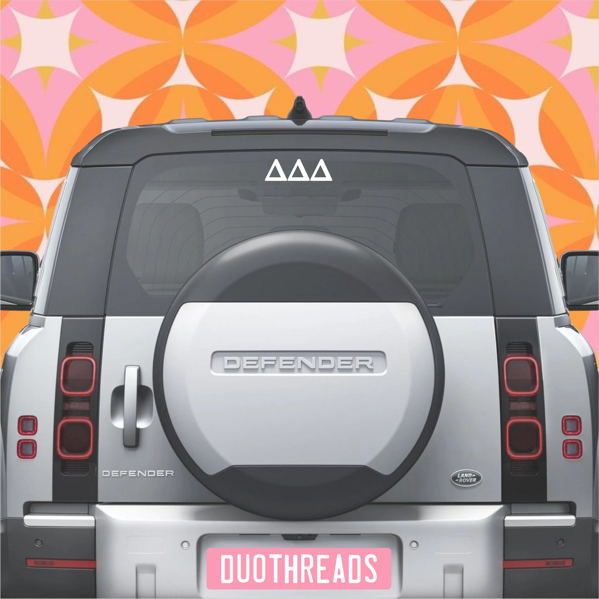 Delta Delta Delta Sorority Car Decal