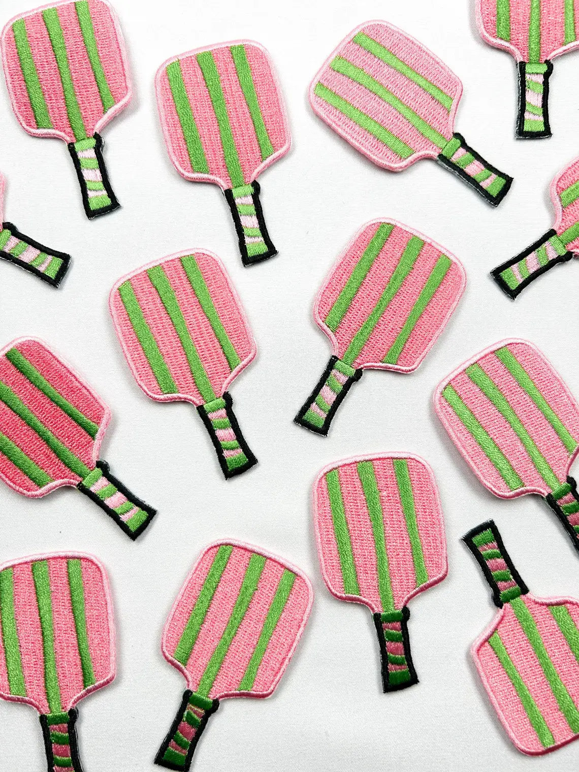 Pickleball Paddle Embroidered Iron On Patch Bachelorette