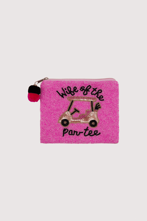 Wife of the Par-Tee Beaded Coin Purse