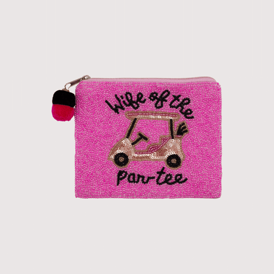Wife of the Par-Tee Beaded Coin Purse