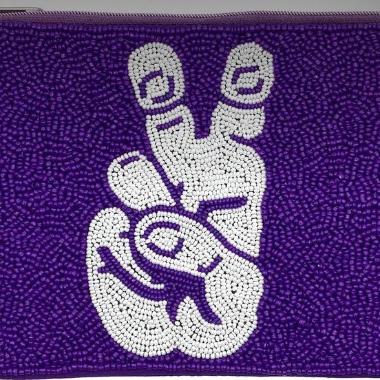 TCU Horned Frogs Officially Licensed Beaded Coin Pouch