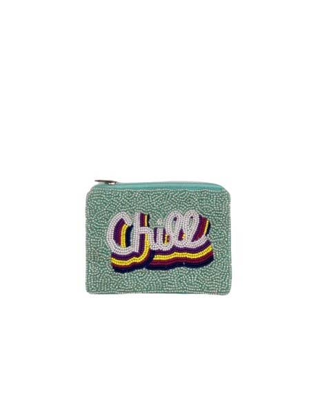 MINT CHILL BEADED MINI POUCH
