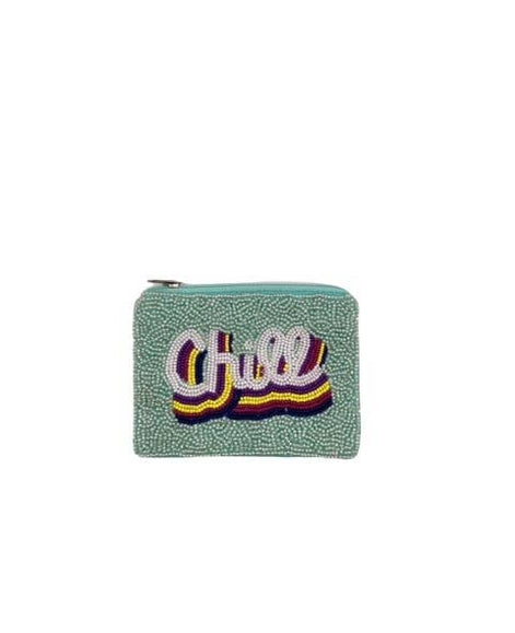 MINT CHILL BEADED MINI POUCH