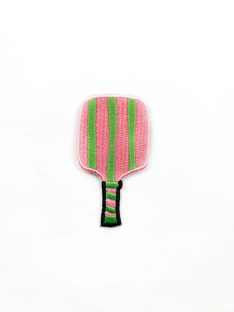 Pickleball Paddle Embroidered Iron On Patch Bachelorette