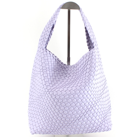 P23067 Woven Hobo Bag w/Cosmetic Pouch